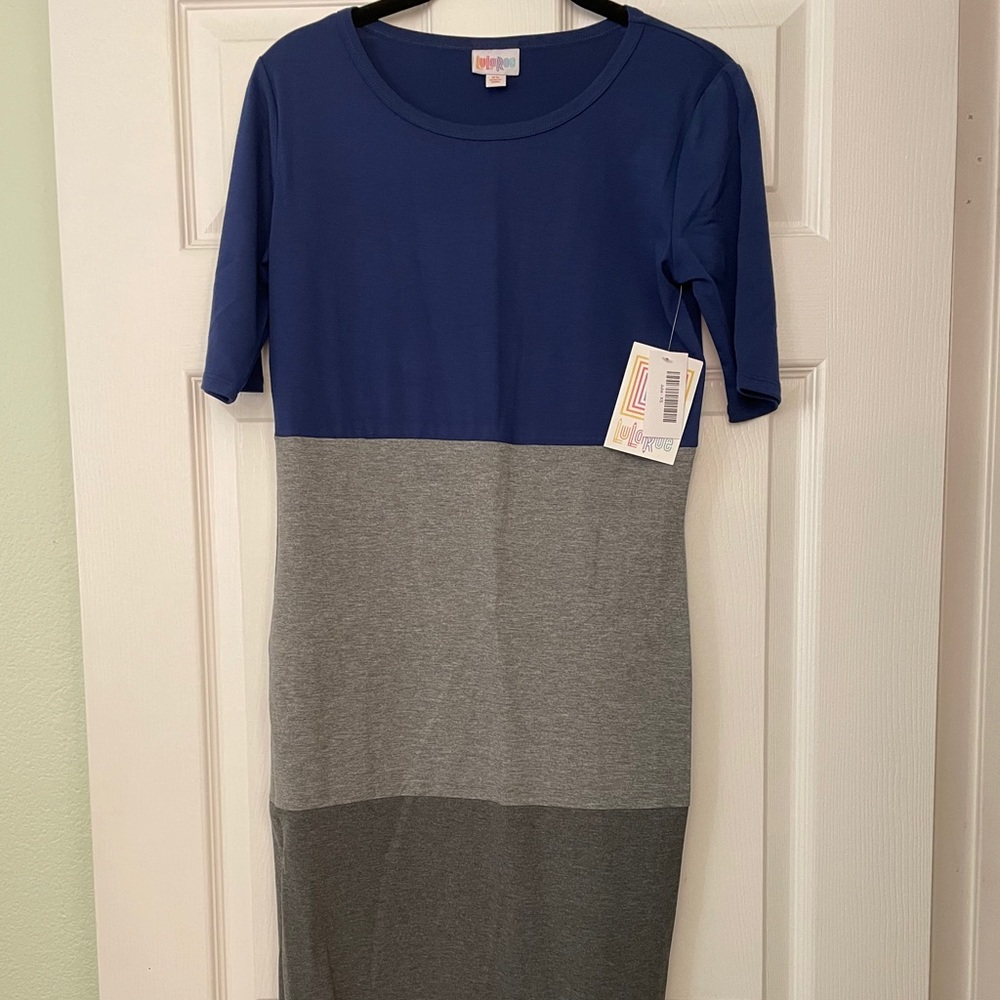 Lularoe color block Julia dress.